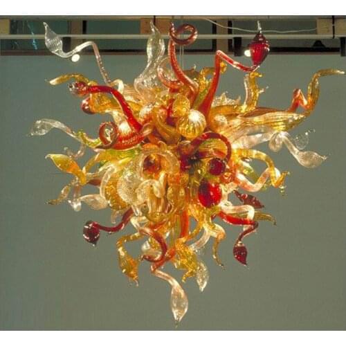 Free Shipping Mouth Blown 110v/120v LED Bulbs Hotel Big French Vintage Chandelier