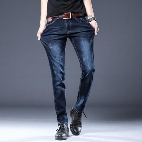 BROWON Brand Fashion 2020 Men Skinny Jeans Men Homme Mid Rise Long Pants Stretch Mens Pencil Jeans Slim Fit Plus Size