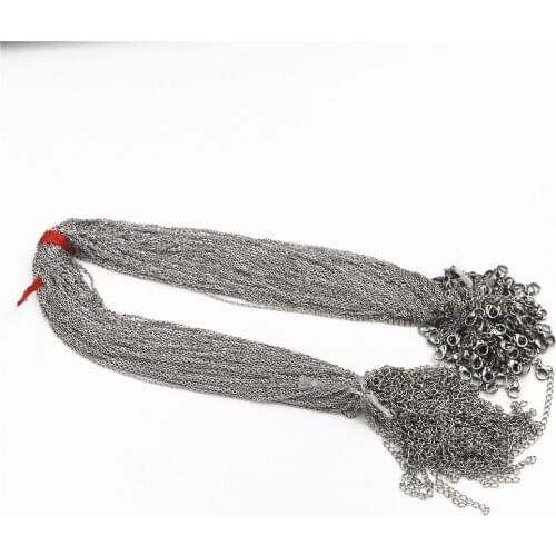 Bulk Wholesale 45cm 18 Inch Stainless Steel Necklace Lobster Clasp 1.2mm Silvers Snake Chain DIY Jewelry Discovery Accessories