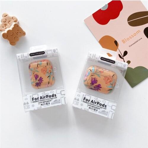 For Airpods pro Case AirPods 2 luxury Korean daisy flower Cases For air Pods 2 Elegant Lotus Protective cover Charging box capa