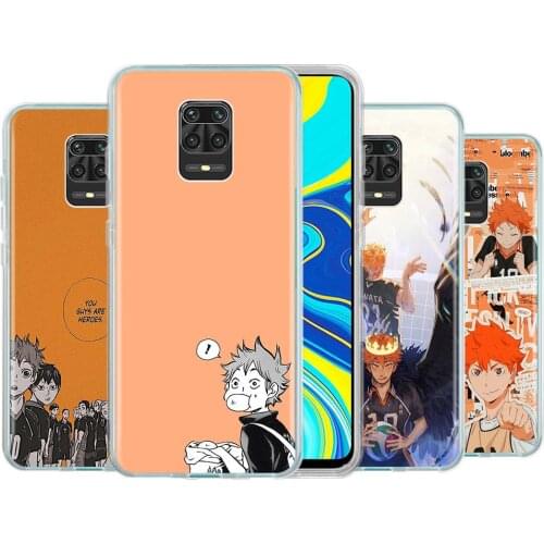 Haikyuu Phone Case Xiaomi Redmi Note 9 S 8 7 MAX K40 Pro Cover Note 8T 9T 9A 7A Transparent Silicone TPU Shell