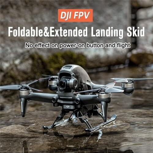 For Dji Fpv Crossing Machine Special Raised Tripod Landing Gear Quick Disassembly Assembly Anti Fall Buffer Training Frame Fold