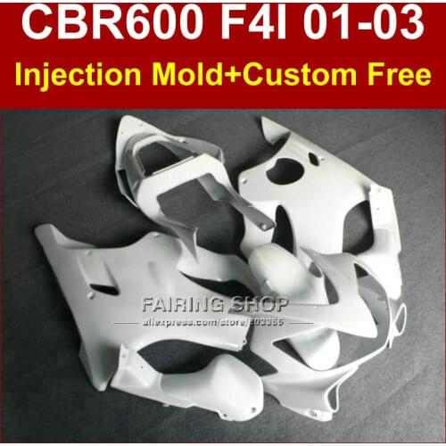 Classic white fairing parts for HONDA CBR600 F4I 01 02 03 CBR 600F4i 01 02 03 custom fairings kit cbr 600 f4i 2001 2002 2003