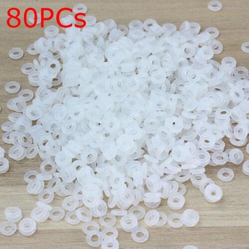 80PCS Silicone Rubber Damper Damping Anti-loose Ring Silicone O-shape Ring High Elasticity Gasket Washer Parts for RC FPV FC