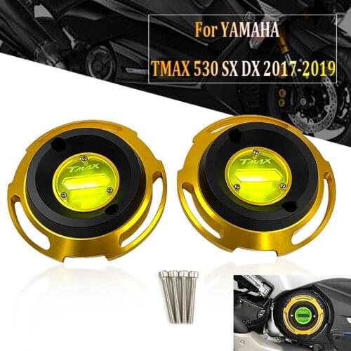 Left&Right CNC Engine Stator Case Hood Anti-drop Cover Protector Guard For Yamaha TMAX 530 T-MAX 530 SX DX 2017 2018 2019 T MAX