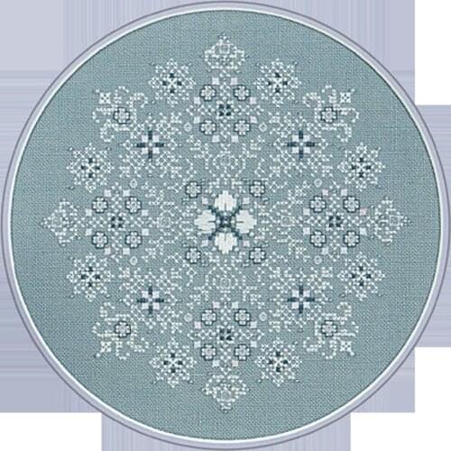 Hot Embroidery ICE BLOSSOM SNOWFLAKE Cross Stitch Kit Home Sweet Home with 100% Cotton Floss&Free Shipping for Customized Gift
