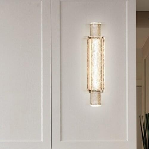 Nordic Light Luxury Crystal Wall Lamp Modern Lighting Personality Bedroom Bedside Wall Light Aisle Entrance Lighting Sconce