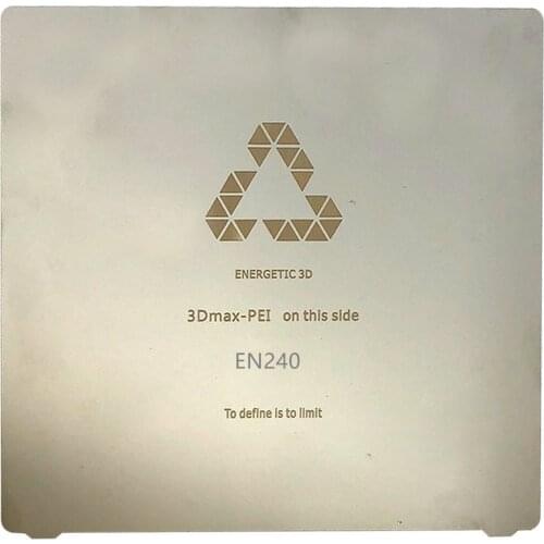 FLEXBED New Upgrade 240x240mm 3D Printer Spring Steel Sheet Heat Bed Platform with 2pcs PEI Build Surface for 3D Printer Hot Bed