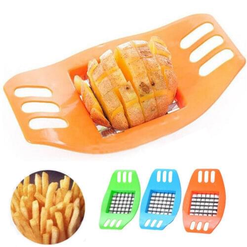 New 1Pcs French Fry Potato Chip Cut Cutter Vegetable Fruit Slicer Chopper Chipper Blade Easy Kitchen Tools