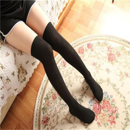 2019 New HOT Female Winter Autumn Sexy Warm Thigh High Knitted Over The Knee Cotton Stockings For Girls Women
