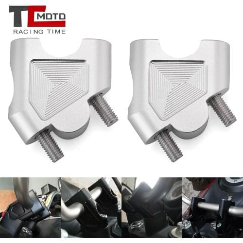 Motorcycle CNC Handle Riser Bar Clamp Raised Extend Handlebar Mount Riser For Suzuki DL250 GW250F/S DL650