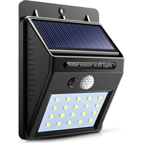 20/30 LED Solar Power Light PIR Motion Sensor Solar Garden Lights Waterproof Energy Saving Wall Yard Lamps Outdoor Home Light