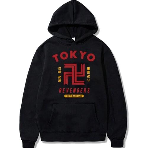 Unisex Hot Tokyo Revengers Hoodie Japanese Style Hip Hop Streetwear Ulzzang Cool Manga Sweatshirt Mens Causal Clothing Harajuku