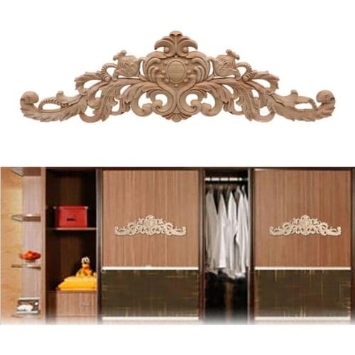 Corner Applique Furniture Decor DIY European Style Unpainted Woodcarving Decal Elegant Thick Classic