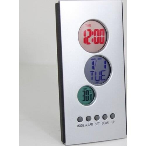 H121 Smart alarm clock with a snooze, Color display,portable electronic clock. Suitable for::Business travelers