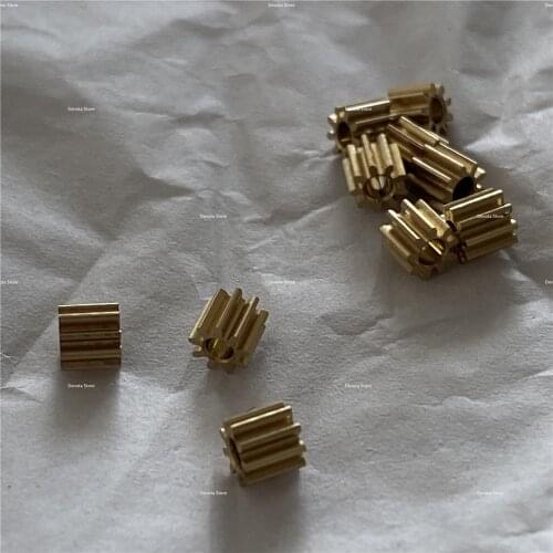 0.4M 9T Mini Copper Gear 1.48 1.5 1.98 2mm Hole For Toys car RC aircraft gear