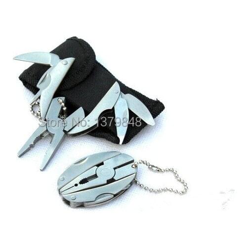 10PCS/LOT Outdoor mini pliers multi-function key multitool tools camping outdoor best quality portable camping survival tool