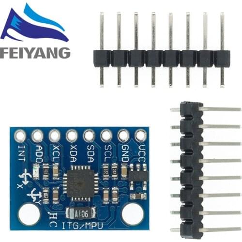 100PCS GY-521 MPU-6050 MPU6050 Module 3 Axis analog gyro sensors+ 3 Axis Accelerometer Module