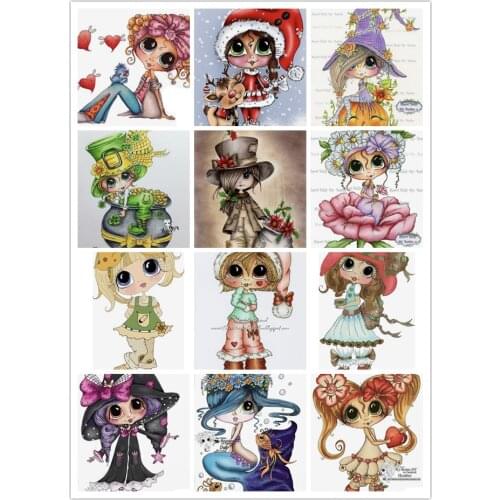 1778--1789 Cute little girl Transparent Clear Silicone Stamp/Seal for DIY scrapbooking/photo album Decorative card making