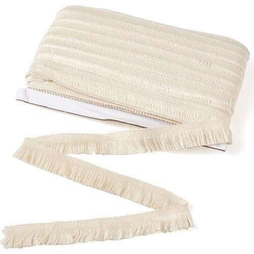 25m Polyester Ribbon Fringe Lace Trim for Wedding Christmas Party Gifts Decorations Jewelry Clothing Sewing Supplies 1"(25mm)