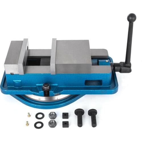 5inch Milling Machine Lockdown Vise 360 Degree Swivel Base Bench Clamp Lock Vise
