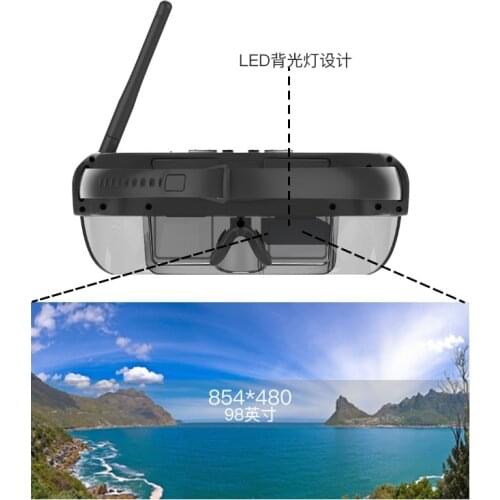 Aerial FPV Monocular Video Spectacles Color Mini-display Night Vision Viewfinder