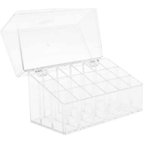 18 Space Acrylic Makeup Lipstick Lip Gloss Storage Display Stand Rack Holder