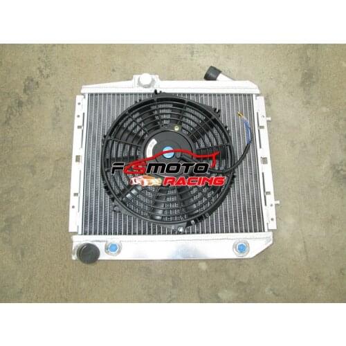 50mm Aluminum Radiator + Fan For Renault Super 5 GT R5 R9/11 1.4 Turbo AT 1985-1991 90 89 88 87 86