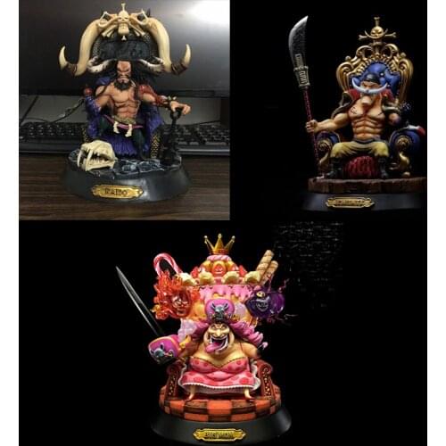Anime One Piece Kaido Four Emperors White Beard Big MoM 24cm PVC Action Figure Model Doll Toys In Boxed