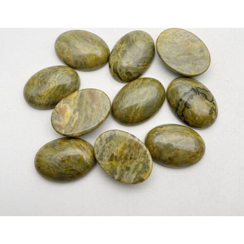 25X18MM natural stone beads fashion yellow cab cabochon charms for jewelry making wholesale 12Pcs/lot Free shipping