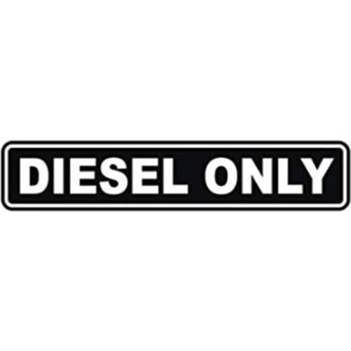 Diesel Only Quote Car fuel Decal Vinyl Car Stickers Waterproof Black Silver AL515