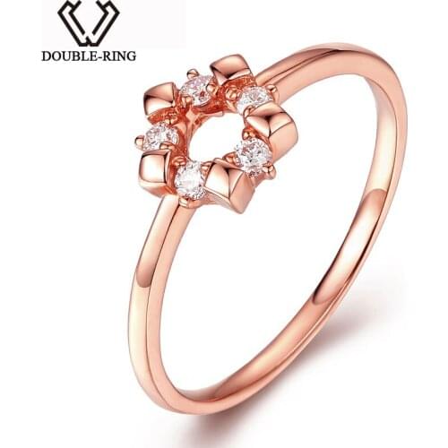 DOUBLE－RING Women's Gold Rings