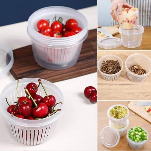 Transparent Multilayer Drain Food Preservation Box