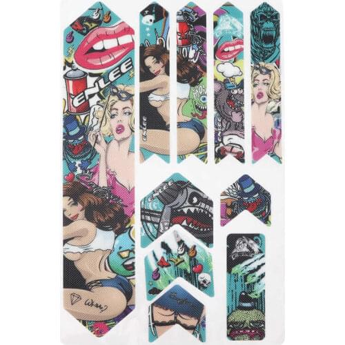 Enlee Bike Paster Frame Scratch-Resistant Protector Mountain Bike Frame Anti-Scratch Waterproof Protective Sticker Paster Guard