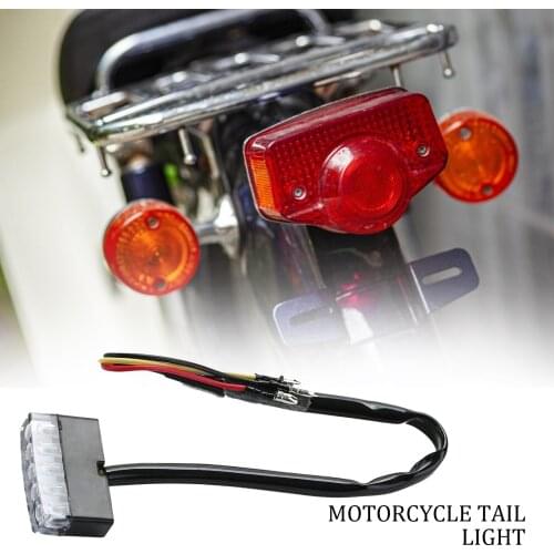 High Power Motorcycle Scooter ATV Bike Red Rear Tail 12V Mini 5 LED Universal Low Consumption Stop Brake Light Lamp Accessories
