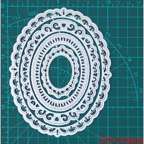 Etched Mirror Shape Frame Craft Metal Cutting Border Templates diy Scrapbooking Embossing Paper Cards Photo Album Dies Template