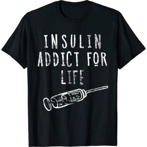 Funny Type 1 Diabetes Shirt Kids Diabetic T-Shirts Hip Hop Tees For Men Fashion Cotton T Shirt Print