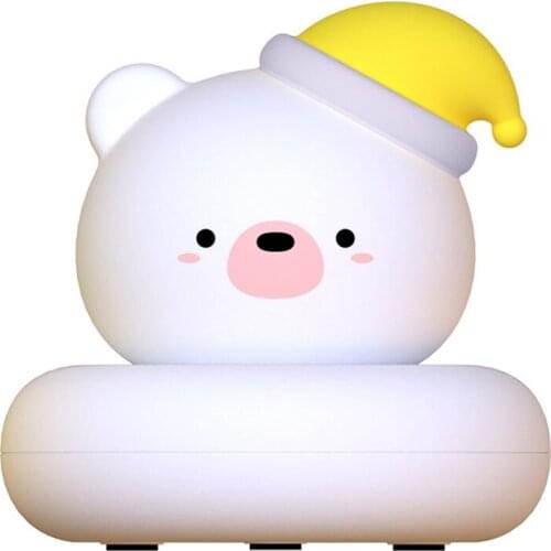 Cute Pet Night Light USB Charging Baby Sleeping Lamp Pat Sensor Lights for Creativity Decorate Christmas Gifts