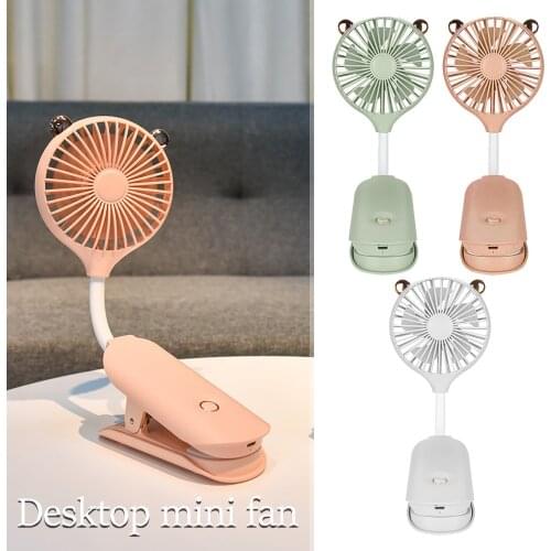 Mini Air Cooler Clip Fan Usb Rechargeable Portable Electric Small Fan Summer Outdoor Travel Hanging Bendable Cooling Fans#g4