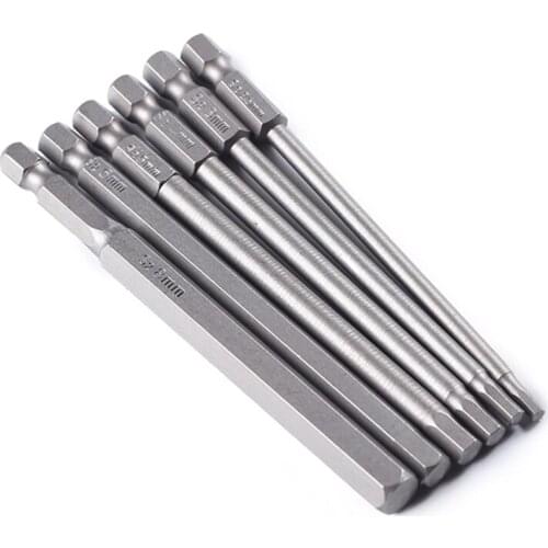 1/4 Inch Multi-Function Length Hex Shank Magnetic Hexagon Head Screwdriver Bit Set H2.5 H3 H4 H5 H6 H8 Drill Tools