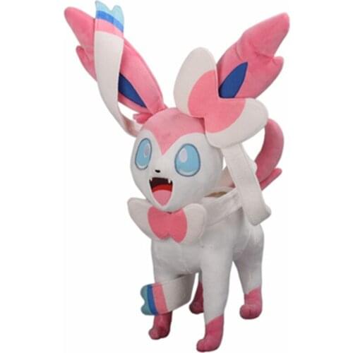 New Pokemon Games Sylveon Large Plush Toy Soft Stuffed Animal Doll animation Surrounding Dolls Birthday Present For Child 46cm