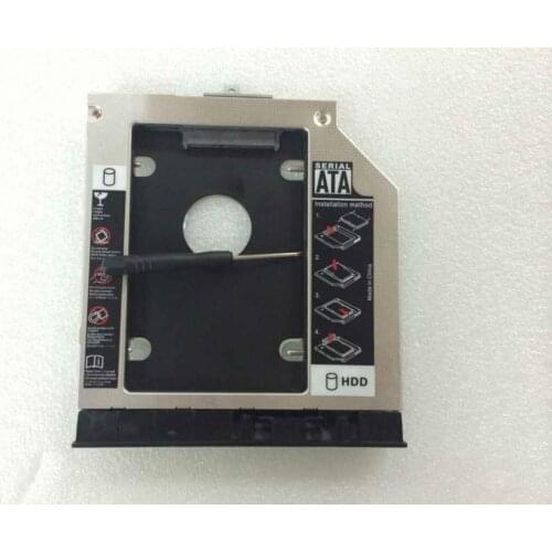 New caddy Dedicated to Lenovo Thinkpad E550 E560 E565 SSD HDD Caddy 9mm SATA 3.0 equipped with special panel and fixed buckle