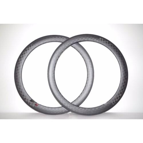 DEERACE 12K MATTE 60mm 700c Lightweight Road Bicycle Carbon Tubular Wheel Rims Bike Rim, 23mm Width