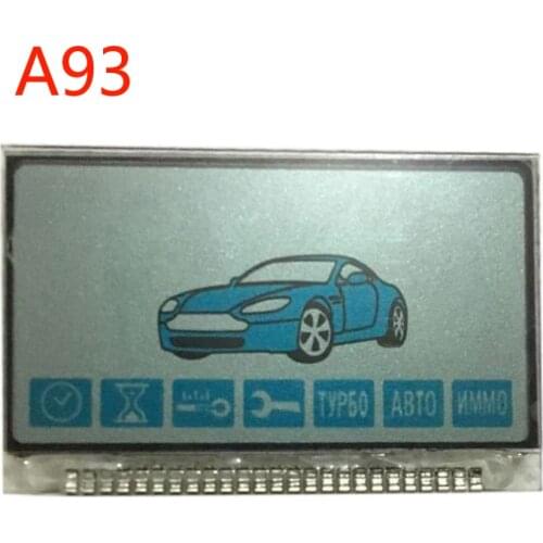 Wholesale A93 Keychain LCD Display Screen for Russian 2 way Car Alarm System Starline A93 lcd Remote Control Key Chain Fob