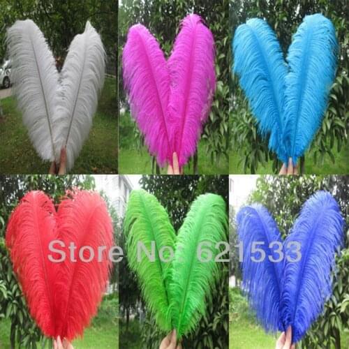 Wholesale Gorgeous 14-16 inches / 35-40 cm 50pcs/lot Ostrich Feathers Much choice wedding FREESHIPPING