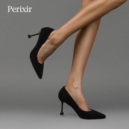 Замшевые туфли-лодочки Perixir China At AliExpress