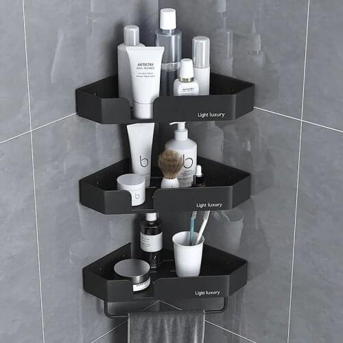 Bathroom Shelf Accessories Shelves Storage In The Kitchen Toilet Holder Organizer For Cosmetics Ecoco Housekeeper On Wall