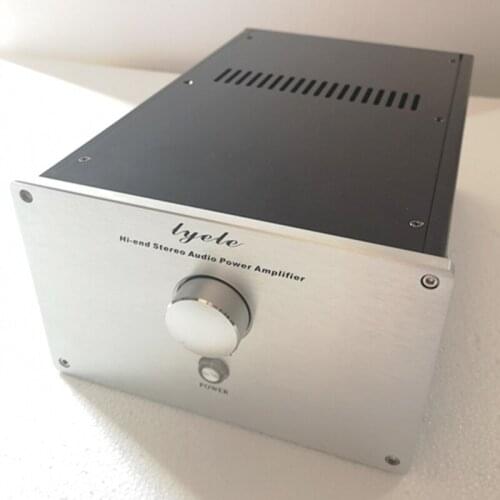 KYYSLB 200*120*309MM X2012 All Aluminum Amplifier Chassis DIY Box Enclosure Amplifier Case Shell Front-level Case with Knob