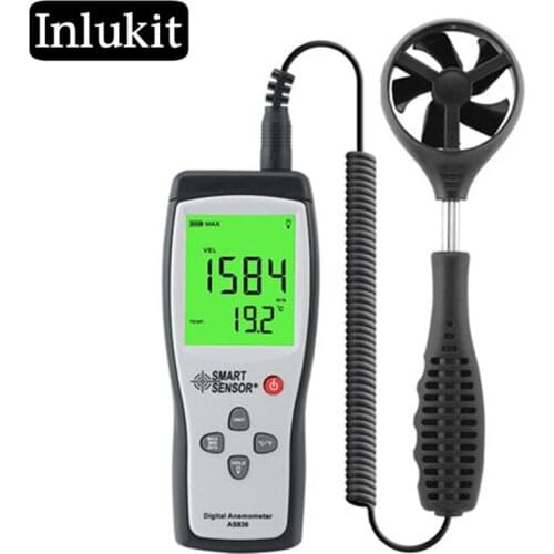 Split-type anemometer wind temperature digital display handheld impeller anemometer TQ00115