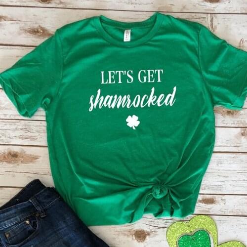 Shirt Patricks Day Drinking Tee Women Shirts Shamrock Tops Gothic Top Girls Summer Clothes Plus Size Women Shirts